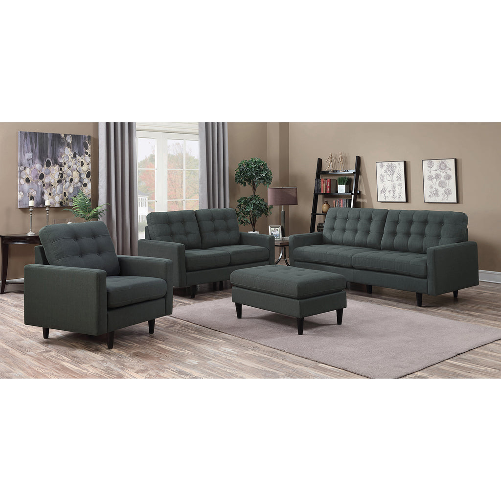 Charcoal Upholstered Loveseat N82576