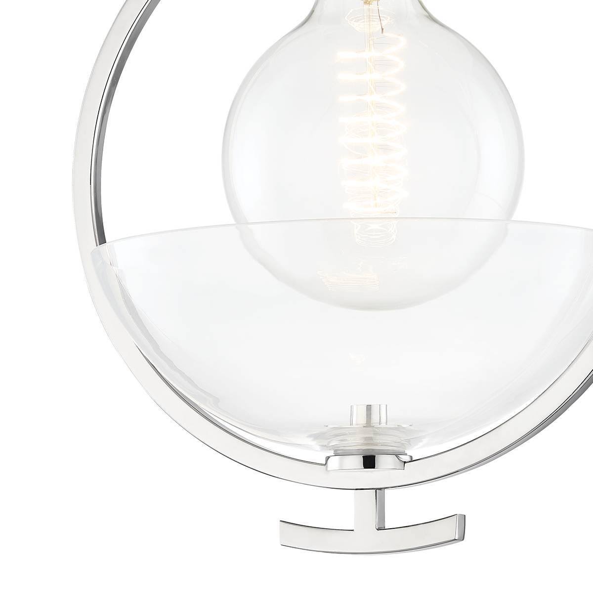 Polished Nickel Semi-Flush Mount Light B4105