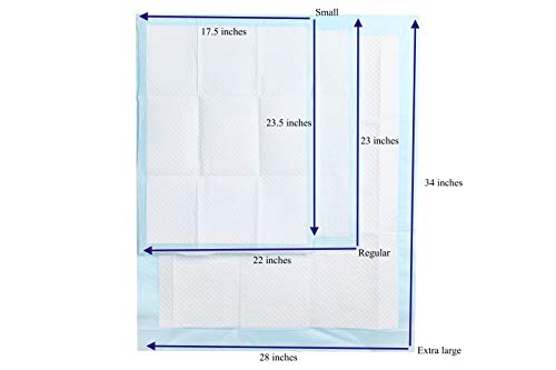 Training Pads, Blue, Large - 22" x 23" 200ct Q293354