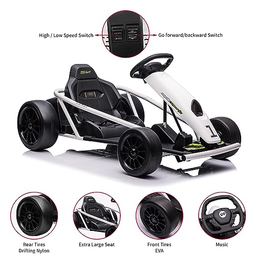 24V Kids Go Kart 300W*2 Motors 9Ah Battery 8.1MPH Ride On Toy B50966