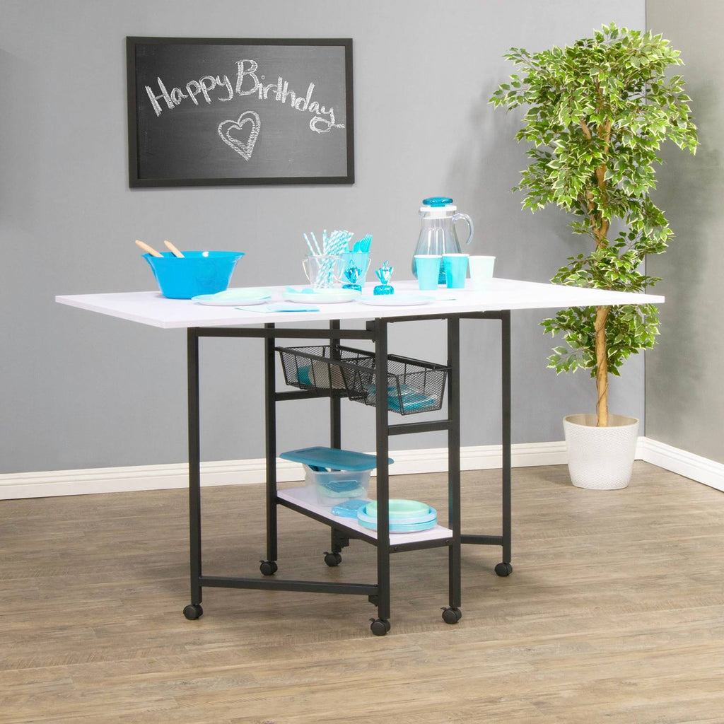 Standing Height Craft/Cutting Table with Baskets (36x22 H) P99831