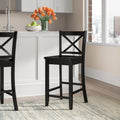 Black Wood 24-Inch Counter Stool N213