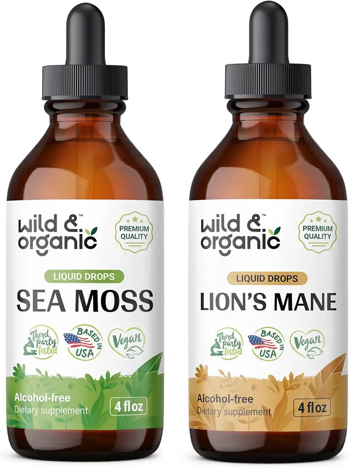 Sea Moss Tincture 4 fl oz & Lion's Mane Tincture 4 fl oz Y21660
