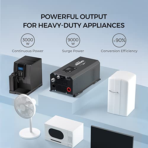 3000W Pure Sine Wave Inverter Charger with LCD Display P410639