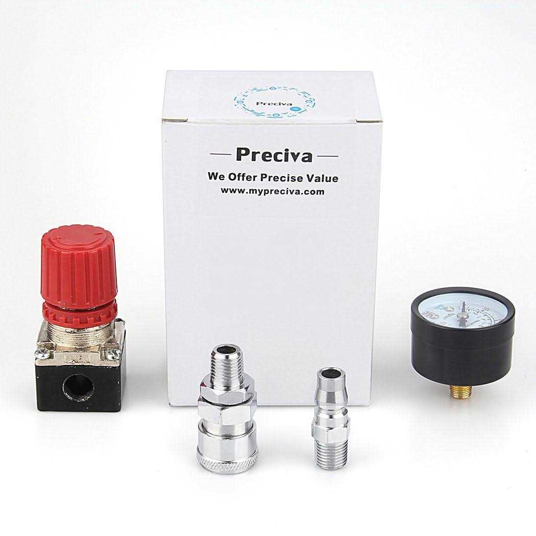 Air Compressor Pressure Regulator with Dial Gauge 0-175 psi E910591