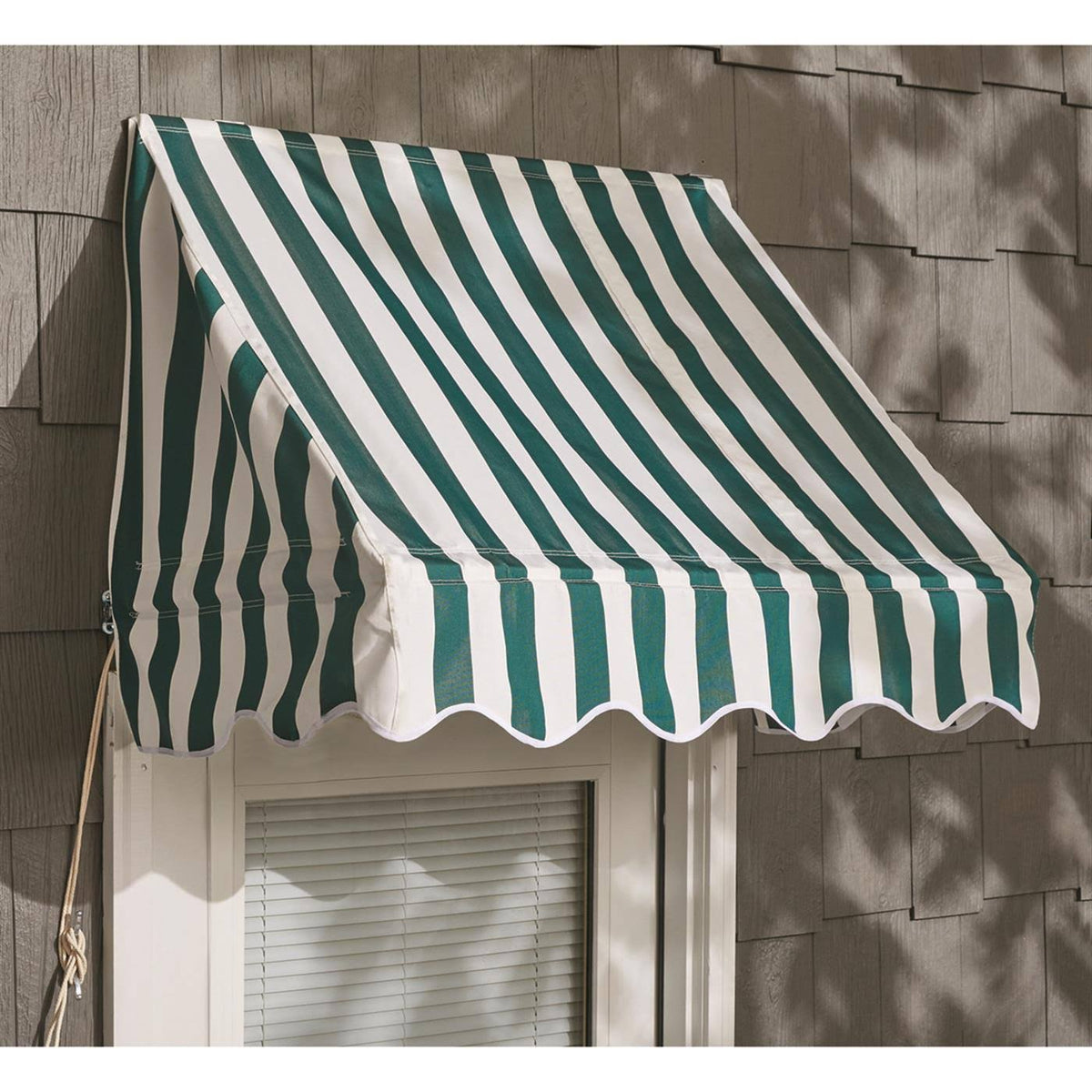 Navy White Window and Door Awning D7605