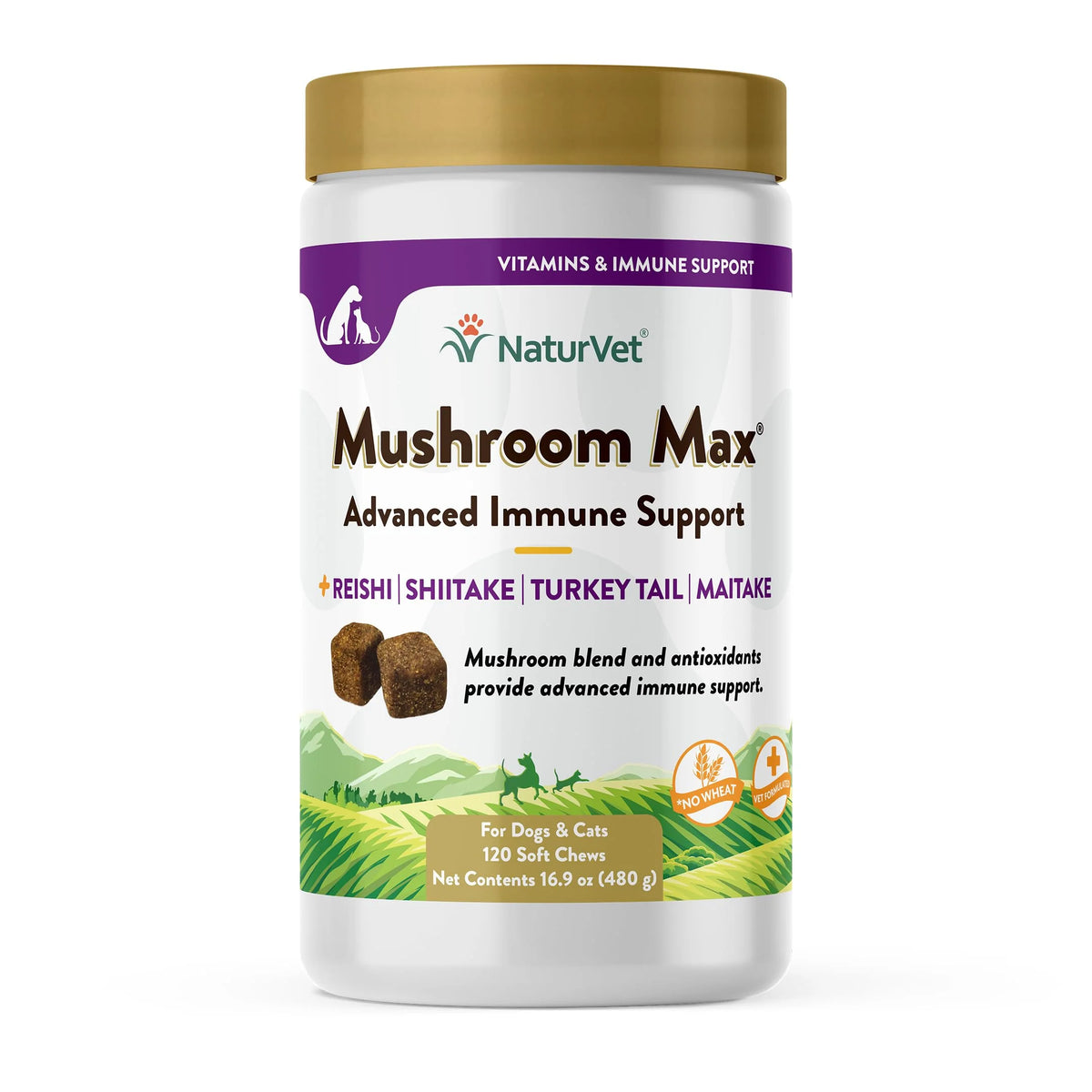 Mushroom Immune Support Dog Supplement 120 Ct T172263