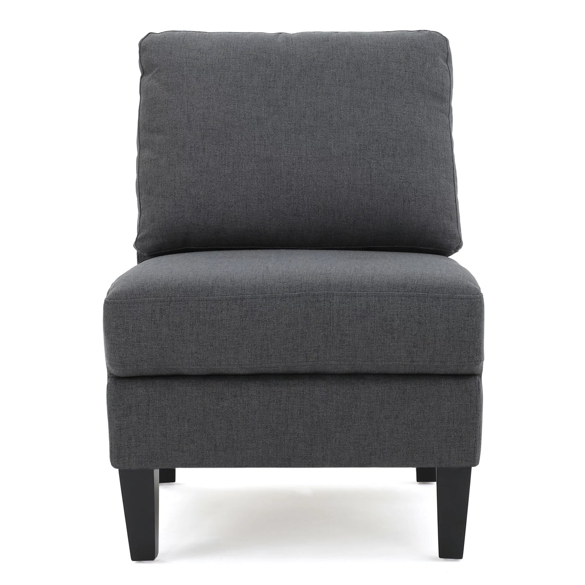 Dark Grey Fabric Sectional Couch Q4647