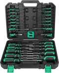 27 Piece Bi-material Screwdriver Set with Storage Case and Magnetizer W489378