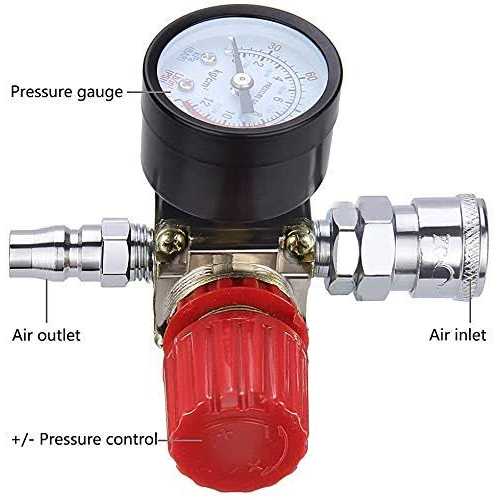 Air Compressor Pressure Regulator with Dial Gauge 0-175 psi E910591