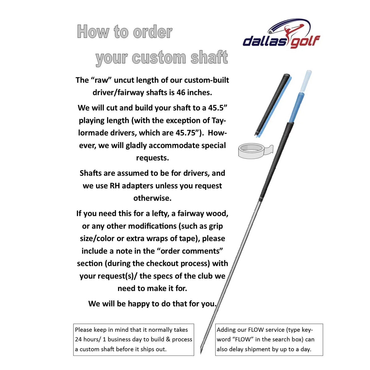 Stiff Shaft + Tip + Grip D72433