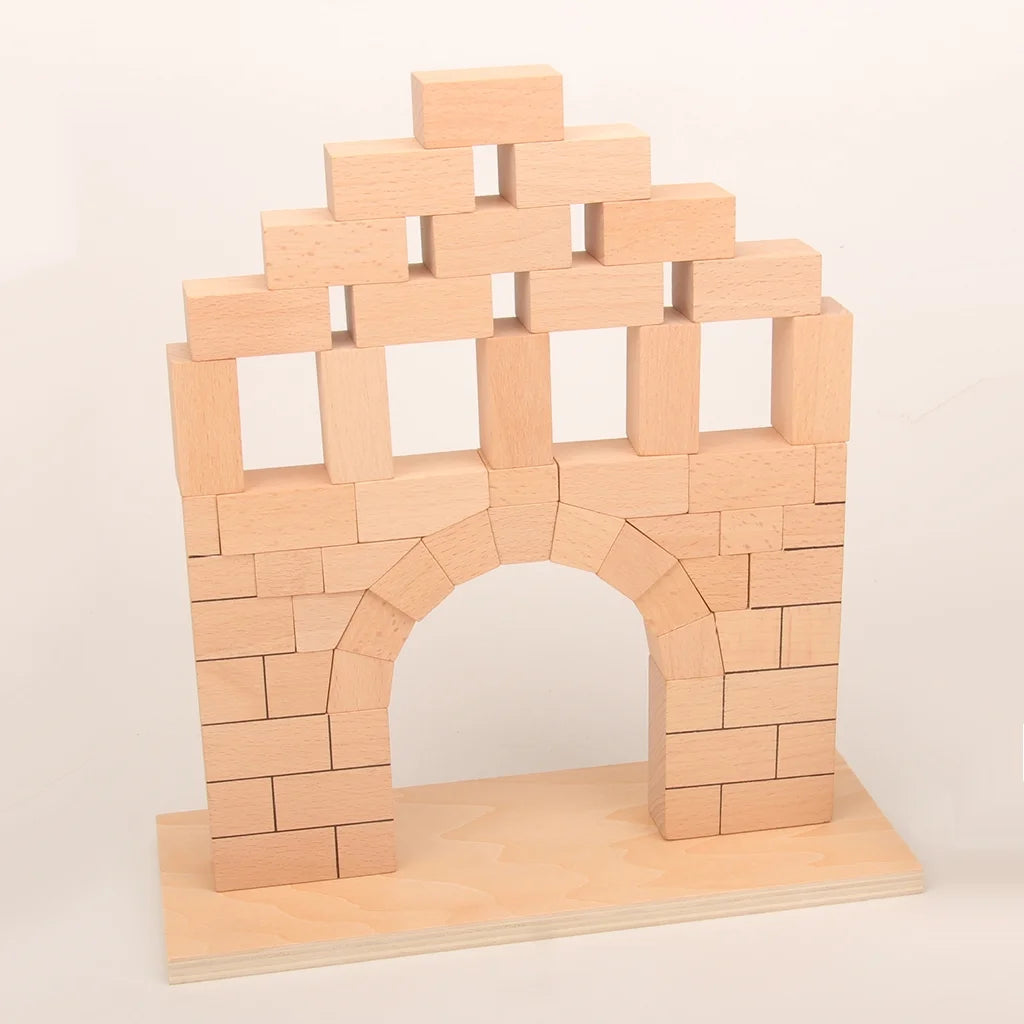 Roman Arch Bridge Stacking Building Block Wooden Stacking Block Game P7792
