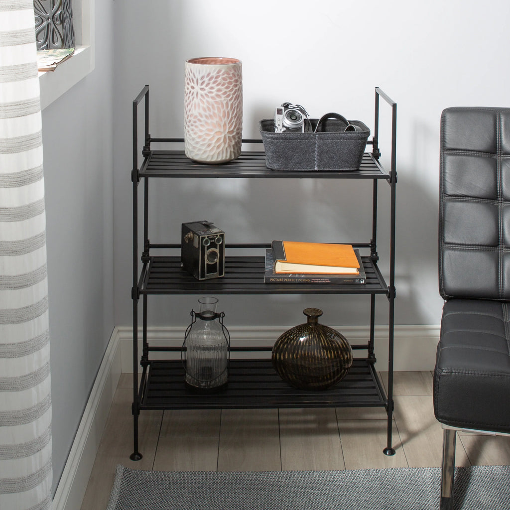 3 Tier Freestanding Storage Shelf Unit in Espresso M284329