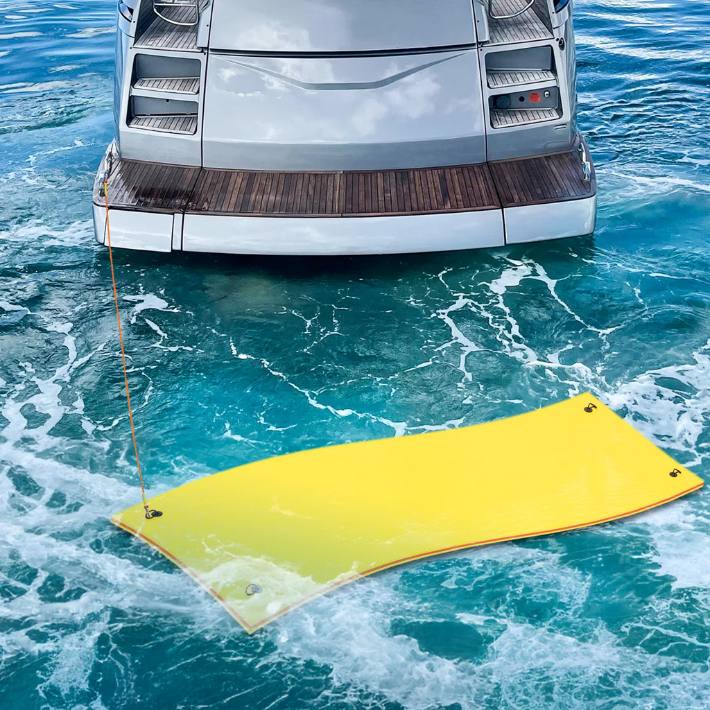 18x6FT 3-Layer Tear-Resistant XPE Foam Water Floating Pad, Yellow W86033