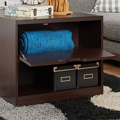 Modern Wood Multi Shelf Coffee Table in Walnut H4419