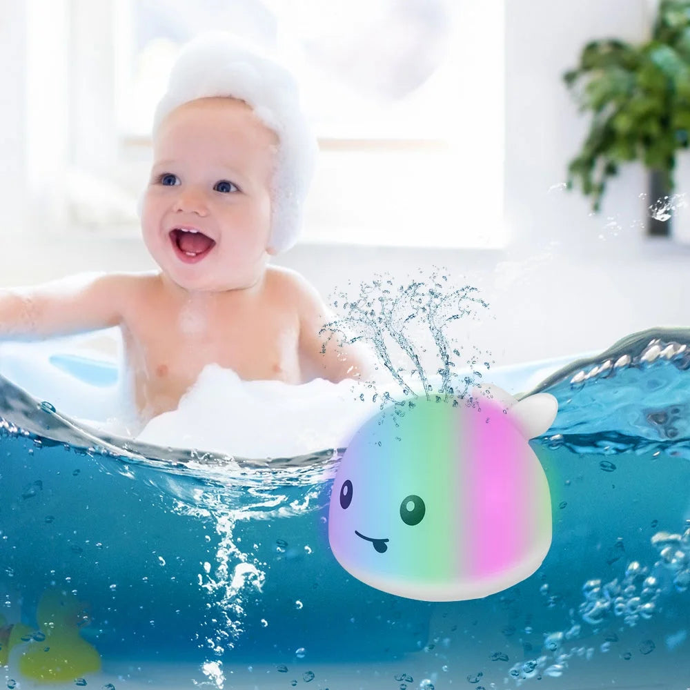 White Whale Bath Toy with LED Light I60321