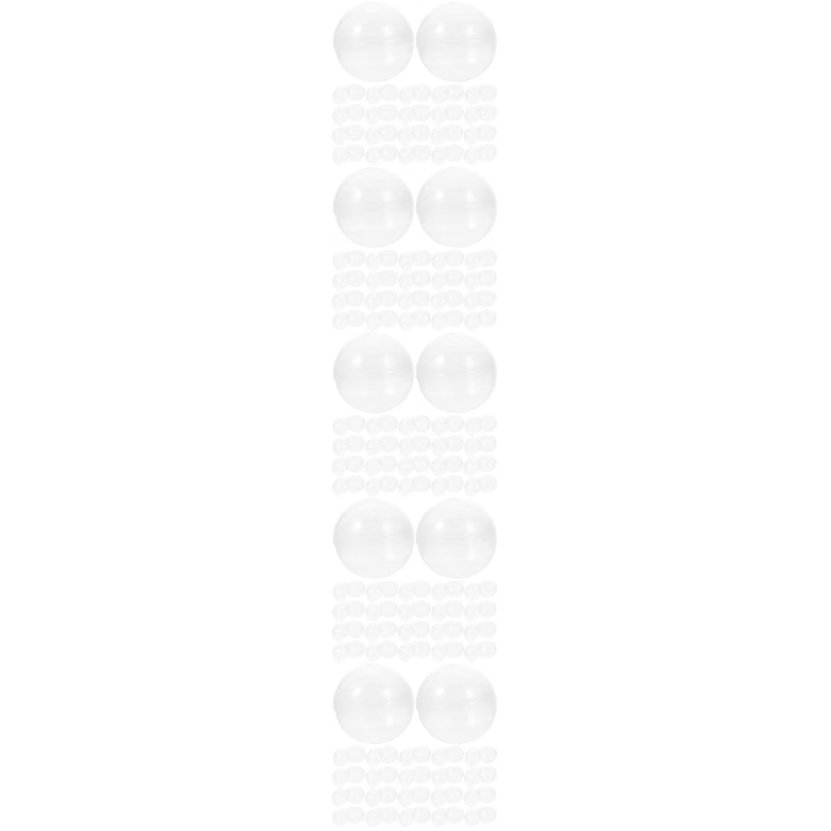 250 pcs Clear Plastic Fillable Balls A500700