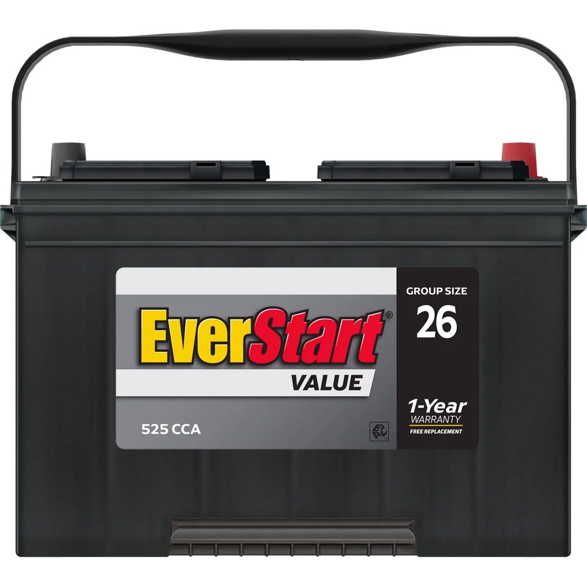 Lead Acid Automotive Battery Group Size 26 12 Volt 525 CCA E24962