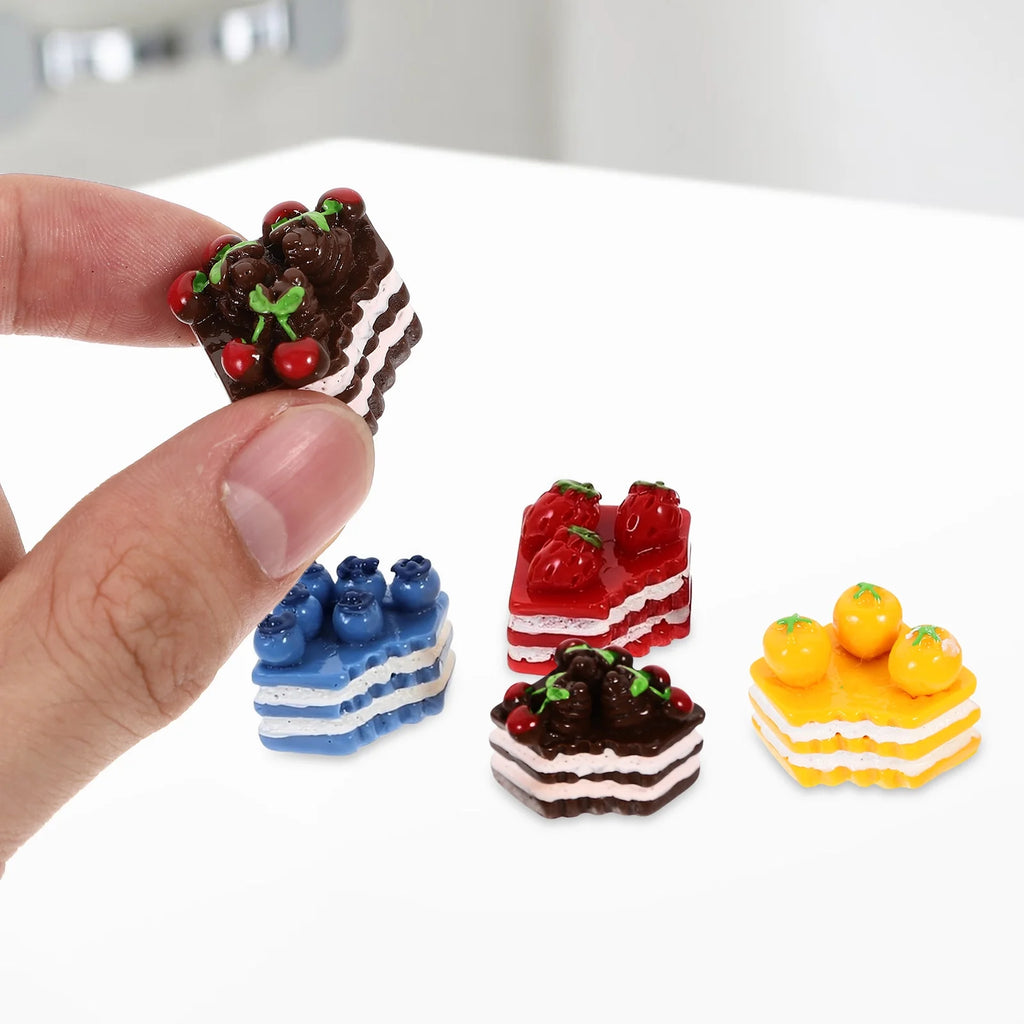 12 Pcs Simulated Mini Cake Ornaments Desserts Model R52283
