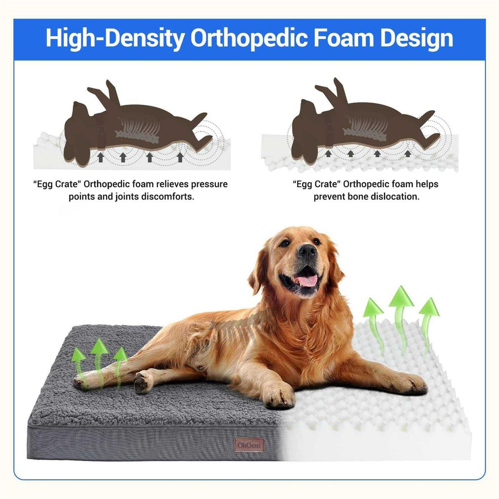 Orthopedic Dog Bed with Egg Foam and Non-Slip Bottom O78833