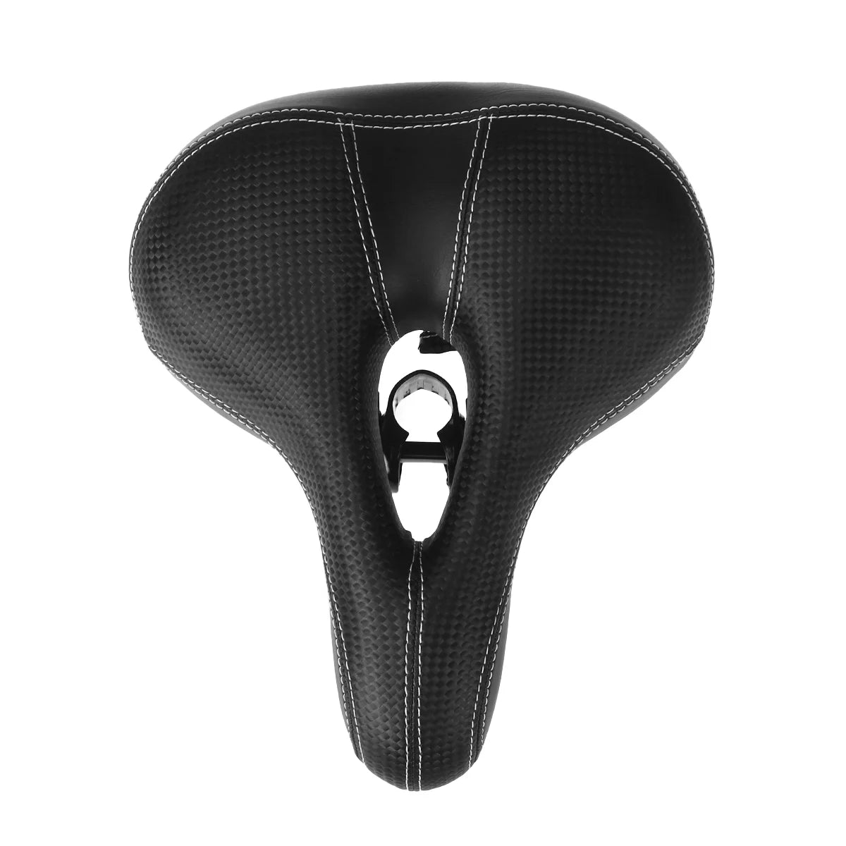 Black Wide Bike Cushion Seat With Waterproof Cover Q71817
