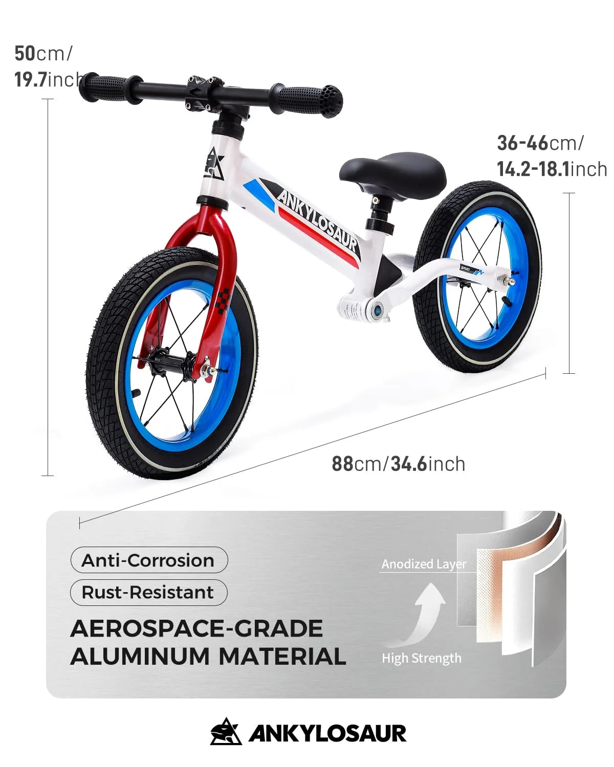 Balance Bike with Adjustable Seat Height B317