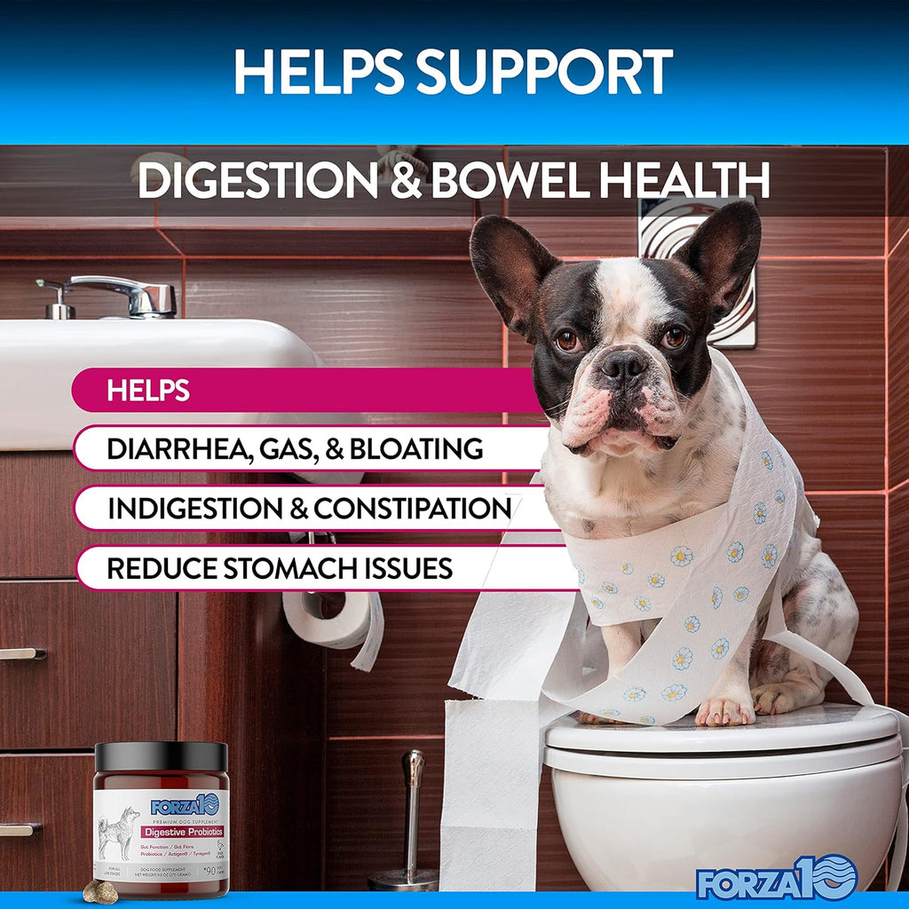 90 Ct Duck Flavor Dog Probiotics Chews T96520