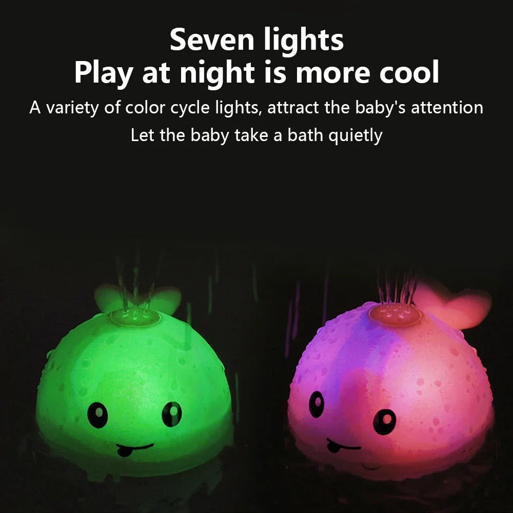 White Whale Bath Toy with LED Light I60321