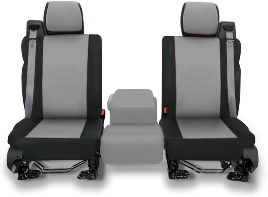 Neoprene Car Front Seat Covers Gray & Black H72326
