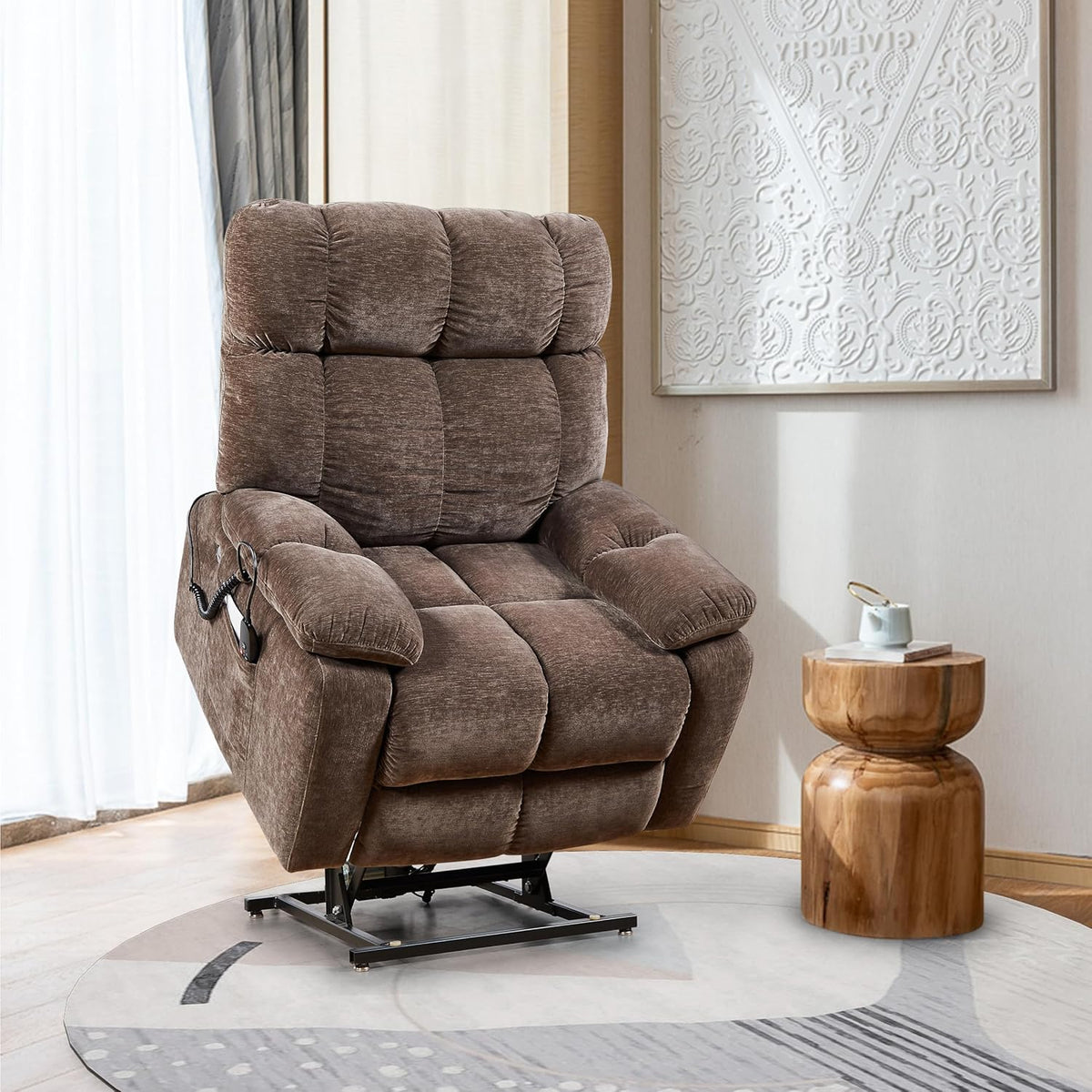 Electric Lift Recliner Sofa with Massage & Heating D152865