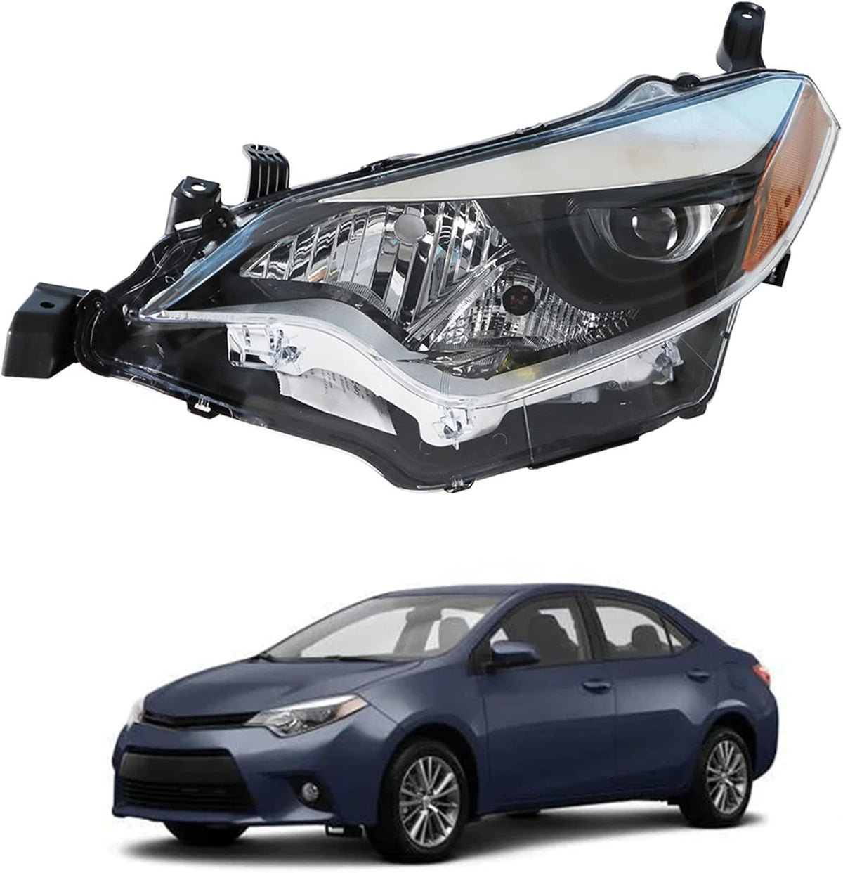 Replacement Built in LED Projector Headlight Assembly Left Side Y875