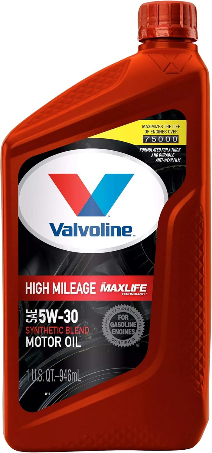 SAE 10W-40 Synthetic Blend Motor Oil 5 QT, Case of 3, Pack of 2 O625701