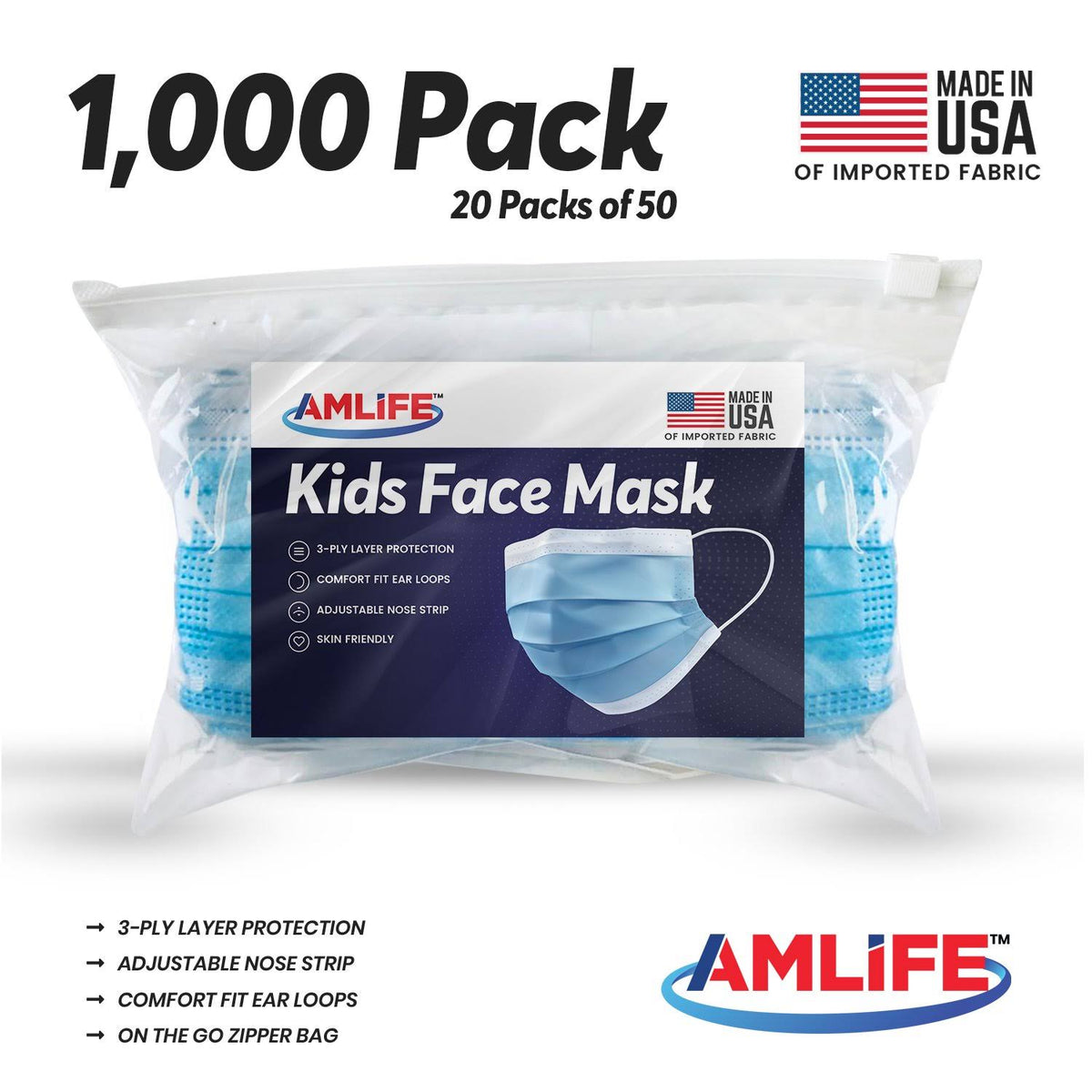 1000 Pack Kids Face Masks R73766