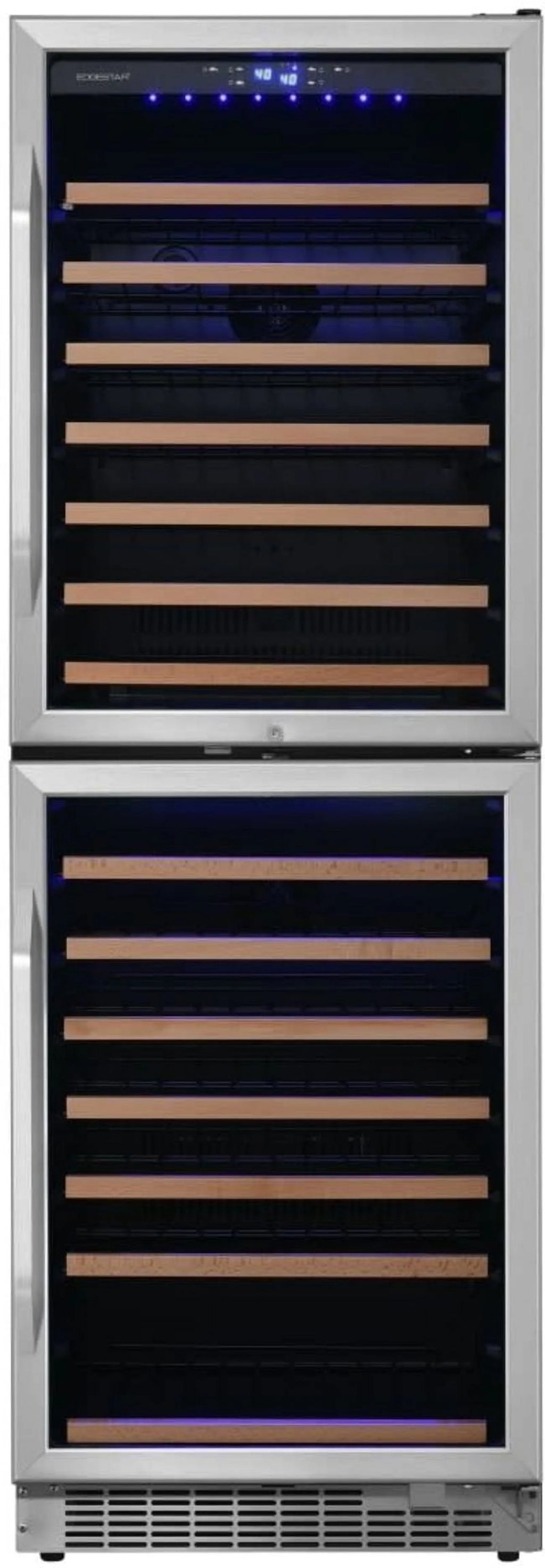 142 Bottle 24" Built-In Or Free Standing Dual Zone Double Door Wine J6871
