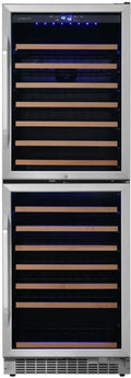142 Bottle 24" Built-In Or Free Standing Dual Zone Double Door Wine J6871