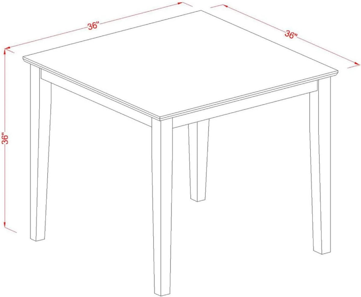 Counter Height Dining Table, 36", Black & Cherry K580