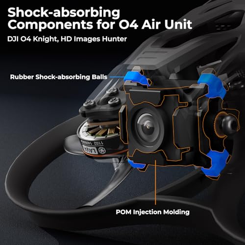 Brushless Whoop Quadcopter Pocket Drone with HD VTX Bracket for DJI O4 Air Unit F4 2-3S 20A FC LAVA 1102|14000KV Motor I34506