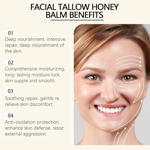 Whipped Beef Tallow and Honey Balm Face Cream (1PC) D21971