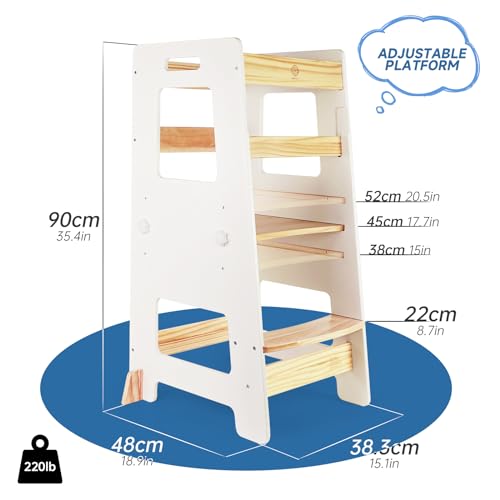 Green Height Adjustable Anti-Slip Kitchen Step Stool B74145