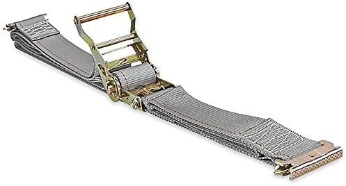 2 Inch x 16 Foot Gray E Track Ratchet Strap 10 Pack X6721