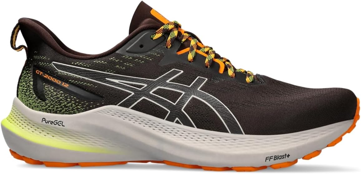 Men's GT-2000 12 Trail Running Shoes, 15, Nature Bathing/NEON Lime R314