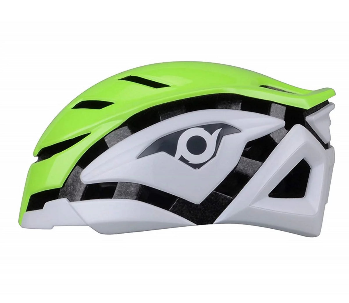 Adult Aerodynamic Bicycle Helmet Neon Green/White L/XL A763347