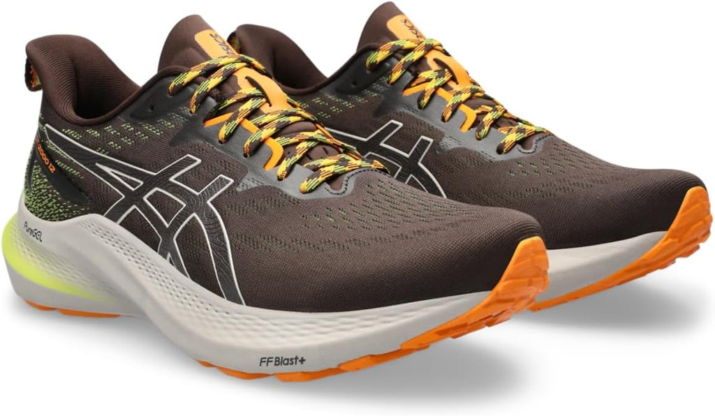 Men's GT-2000 12 Trail Running Shoes, 15, Nature Bathing/NEON Lime R314