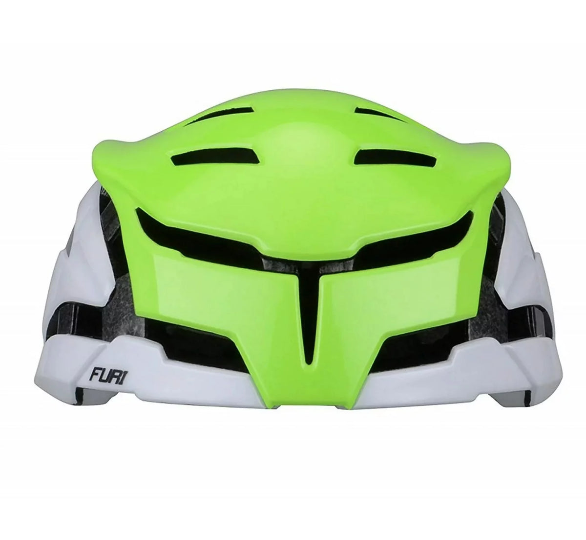 Adult Aerodynamic Bicycle Helmet Neon Green/White L/XL A763347
