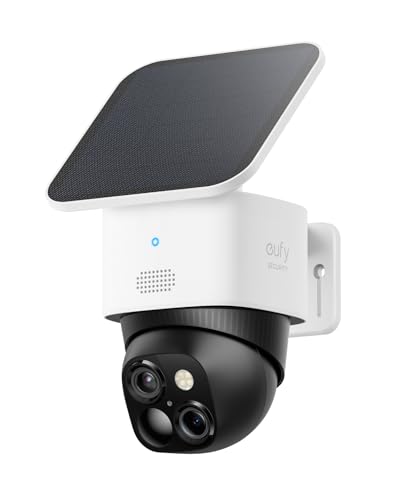 Solar Security Camera Wireless Outdoor 360° Pan & Tilt Surveillance 2.4 GHz Wi-Fi W430