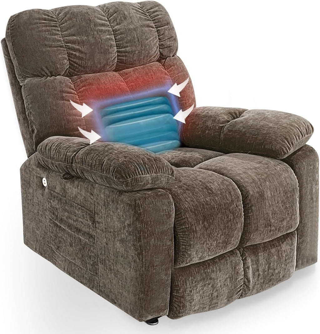 Electric Lift Recliner Sofa with Massage & Heating D152865