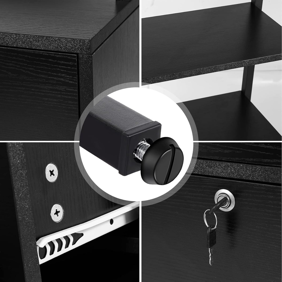 2 Drawer File Cabinet with Lock E232