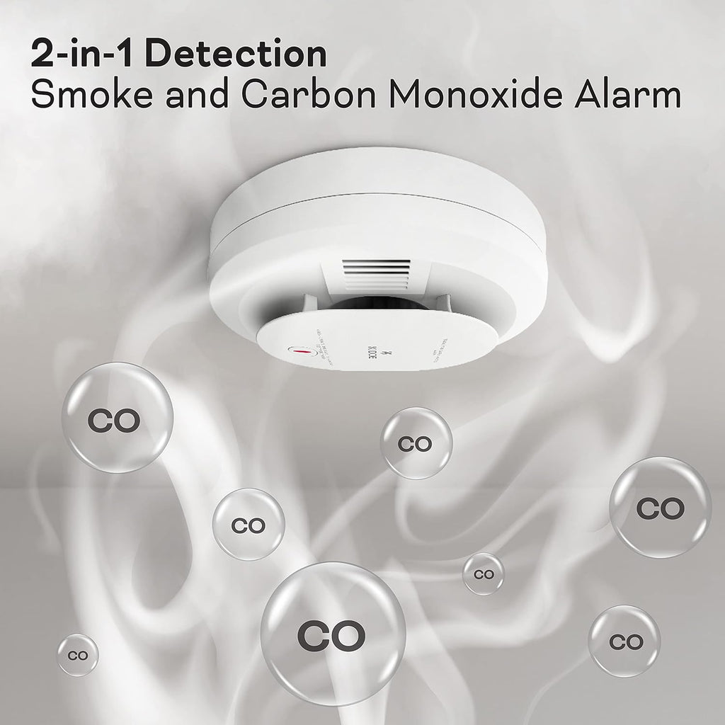 2 Pack Smoke Carbon Monoxide Fire Detectors P6126