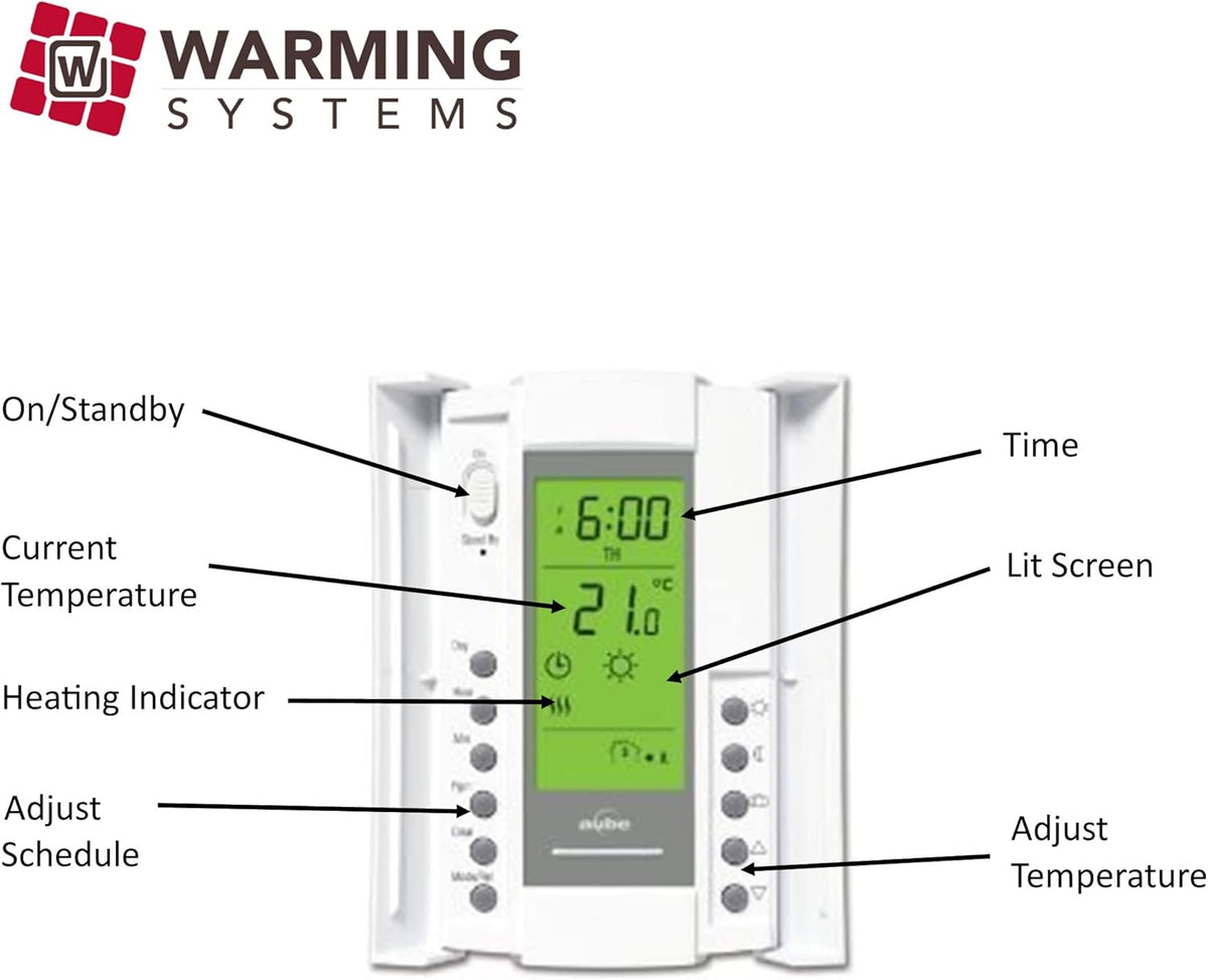 50 Sqft Electric Radiant Floor Heat Heating System with Digital Thermostat V69661