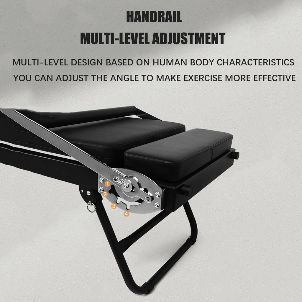 Foldable Pilates Reformer with Dual Resistance Springs and Cords G545